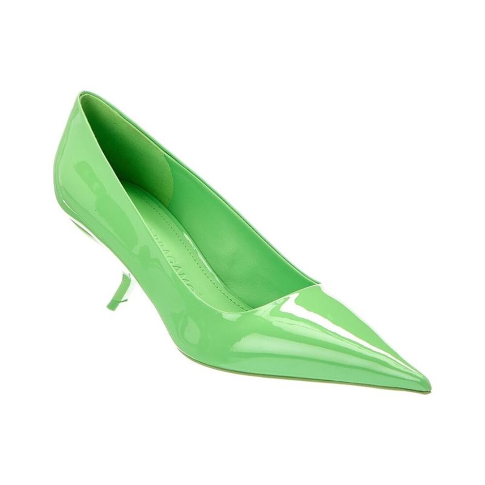 Ferragamo Eva 55 Patent Pump, Green